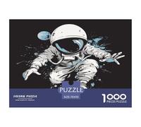 1000 Pièces astronautee Puzzles Divertissement Créatif Pièces Parfaitement Assorties Spacefarer Puzzles Classiques Qualité Premium pour Adultes 70x50cm/1000pcs