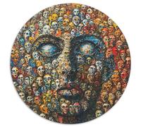 1000 Pièces Avatar Abstrait Puzzles Divertissement Créatif Activités Familiales Stimulantes Face Among The Corbeauxd Casse-tête Qualité Premium pour Adultes 1000pcs (67.5x67.5cm)