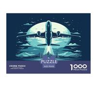 1000 Pièces Avion Puzzles Jeu De Puzzle Pièces Parfaitement Assorties Interstellar Travel Puzzles Classiques Qualité Premium pour Adultes 70x50cm/1000pcs