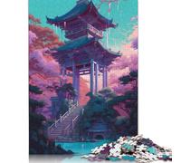 1000 Pièces Bâtiment d'Histoire Puzzle Créatif Carré en Bois pour Adultes Jeu Éducatif Jouet Défi 1000 Pièces (75x50cm)