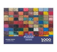 1000 Pièces Blocs de Construction colorés Puzzle Amusant Divertissement Créatif Pièces Parfaitement Assorties Cubes Casse-tête Qualité Premium pour Adultes 70x50cm/1000pcs