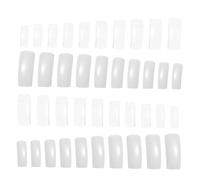 1000 Pièces Bouts D'ongles Français, Plastique | Deux Sachets, Épais et Résistants, Se Posent Colle Pro, Décorables en Gel Coloré