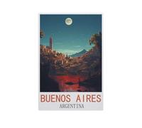 1000 Pièces Bricolage Puzzles，Buenos Aires, Argentine，Enfants Divertissement Décoration De La Maison Cadeau Peinture Noël（38x26cm）-AL67