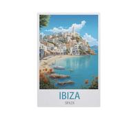 1000 Pièces Bricolage Puzzles,Ibiza, Espagne,Enfants Divertissement Décoration De La Maison Cadeau Peinture Noël(50x70cm)-AI87