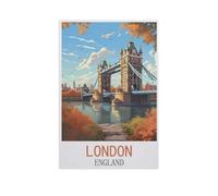 1000 Pièces Bricolage Puzzles,Londres Angleterre,Enfants Divertissement Décoration De La Maison Cadeau Peinture Noël(50x70cm)-FU43