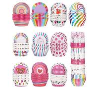 1000 Pièces Caissettes Cupcake Cupcake, Papier Cuisson Moules de Cuisson Antiadhésif, Arc en Ciel Moules Doublures à Muffins Gâteaux Cupcakes de Cuisson pour Mariage, Dessert, Anniversaire