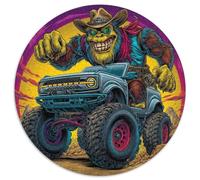 1000 Pièces Camion Fou Puzzles Divertissement Créatif Activités Familiales Stimulantes Monstre Gorilla Casse-tête Qualité Premium pour Adultes 1000pcs (67.5x67.5cm)