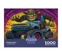 1000 Pièces Camion Fou Puzzles Divertissement Créatif Activités Familiales Stimulantes Monstre Gorilla Casse-tête Qualité Premium pour Adultes 38x26cm/1000pcs