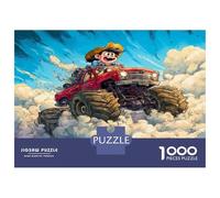 1000 Pièces Camion Fou Puzzles Jeu De Puzzle Pièces Parfaitement Assorties Voyage Cloud Casse-tête Qualité Premium pour Adultes Et Enfants À Partir De 12 Ans 38x26cm/1000pcs