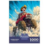1000 Pièces Camion Fou Puzzles Jeu De Puzzle Pièces Parfaitement Assorties Voyage Cloud Casse-tête Qualité Premium pour Adultes Et Enfants À Partir De 12 Ans 52x38cm/1000pcs