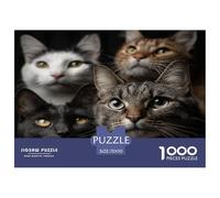 1000 Pièces Casse-tête Beaucoup de Chats - Animal de Compagnie Cat Casse-tête Classique Cadeau Famille & Amis 70x50cm/1000pcs