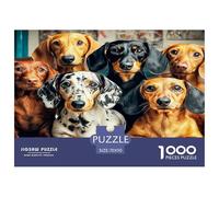 1000 Pièces Casse-tête Chien de Saucisse Mignon - Artistic Chien de Compagnie Jeu Familial Décoration Artistic 70x50cm/1000pcs