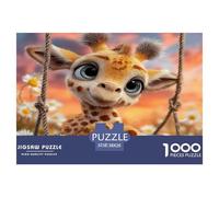 1000 Pièces Casse-tête Giraffe - Animaux Cadeau Unique Casse-tête Coloré 38x26cm/1000pcs