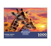 1000 Pièces Casse-tête Giraffe - Animaux Casse-tête Classique Décoration Adultes Enfants 38x26cm/1000pcs