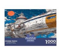 1000 Pièces Casse-tête Navire Spatial - Décoration de l'aviation Cadeau Unique Jeu Éducatif Défi Adultes Enfants 38x26cm/1000pcs