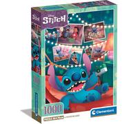 Puzzle 1000 pièces - CLEMENTONI - Disney : Stitch - Age 12 ans - Poster inclus