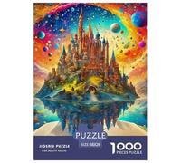 1000 Pièces Château Étoilé Puzzles Jeu De Puzzle Activités Familiales Stimulantes Monde Fascinant Casse-tête Qualité Premium pour Adultes Et Enfants 38x26cm/1000pcs