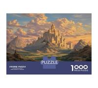 1000 Pièces Château Papier Puzzle Jeu De Société Adulte Activités Familiales Stimulantes Monde de Fantaisie Casse-tête Qualité Premium pour Adultes 52x38cm/1000pcs