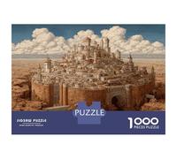 1000 Pièces Château Puzzle Amusant Divertissement Créatif Pièces Parfaitement Assorties Monde de Fantaisie Casse-tête Qualité Premium pour Adultes 38x26cm/1000pcs