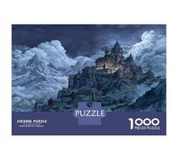 1000 Pièces Château Puzzles Divertissement Créatif Activités Familiales Stimulantes Monde de Fantaisie Casse-tête Qualité Premium pour Adultes 70x50cm/1000pcs
