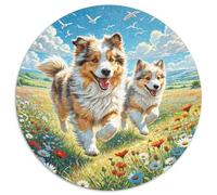 1000 Pièces Chien Berger d'Asie Centrale Puzzles Divertissement Créatif Activités Familiales Stimulantes Cute Animaux Casse-tête Qualité Premium pour Adultes 1000pcs (67.5x67.5cm)