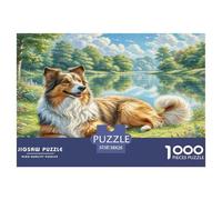 1000 Pièces Chien de Berger polonais des Basses Terres Puzzles Divertissement Créatif Activités Familiales Stimulantes Cute Animaux Casse-tête Qualité Premium pour Adultes 38x26cm/1000pcs