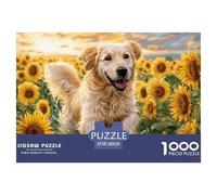 1000 Pièces Chien Mignon Jeu Éducatif Puzzle Adulte Cadeau Stimulant Puzzle Difficile Activité Familiale Parfaite Parfait pour Les Soirées De Jeu 38x26cm/1000pcs