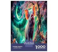1000 Pièces Cochon Magique Jigsaw Puzzle Jeu De Famille Pet Mignon Puzzle Décoration Intérieure Divertissement Créatif Aux Adultes Et Enfants 52x38cm/1000pcs