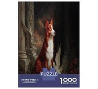 1000 Pièces Collie frontière Jigsaw Puzzle Jeu De Famille Chien de Compagnie Mignon Puzzle Décoration Intérieure Divertissement Créatif Aux Adultes Et Enfants 38x26cm/1000pcs