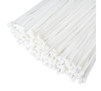 1000 Pièces Colliers de Serrage, 300mm x 3.6mm Serflex, Resistant à La Traction De 20kg, Autobloquant Serre Câbles Résistant à La Chaleur et Aux UV Pour Gérer les Câbles, Jardinage, Atelier, Blanc
