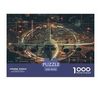 1000 Pièces Combattant Aircraft Puzzles Jeu De Société Adulte Pièces Parfaitement Assorties Avion Casse-tête Qualité Premium pour Adultes 70x50cm/1000pcs
