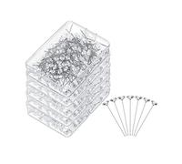1000 Pièces Corsage Boutonnière Pins 1.5 Pouces Bouquet Pins Fleur Pins Diamant Strass Broches Tête De Cristal Épingles Droites