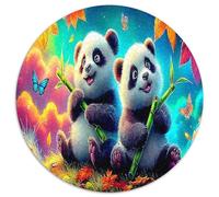 1000 Pièces Cubs Panda Jigsaw Puzzle Jeux D'intelligence Le trésor National de la Chine Puzzle Art Déco Idées Cadeaux pour Adultes Et Enfants À Partir De 12 Ans 1000pcs (67.5x67.5cm)