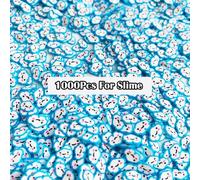 1000 Pièces D'avocat Fruits Tranches Tous Pour Slime Additifs Moelleux Lizun Bricolage Ongles Portable Fournitures Boues Breloques D'argile Kits - 10g Nuage