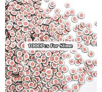 1000 Pièces D'avocat Fruits Tranches Tous Pour Slime Additifs Moelleux Lizun Bricolage Ongles Portable Fournitures Boues Breloques D'argile Kits - 10g Sushi