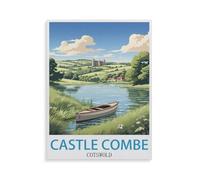 1000 Pièces De Casse-tête Drôles，Castle Combe (Cotswolds, Angleterre)，Adultes Puzzle en Papier Image, Jouets Décontractés Très Difficiles pour Adultes Et Adolescents（50x70cm）-GR20