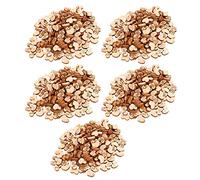1000 pièces de confettis en bois en forme de cœurs d'amour, confettis en bois en forme de cœur pour table avec inscription « Mr » et « Mrs », décorations en confettis lisses et pol