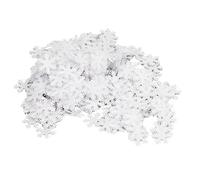 1000 pièces de confettis en forme de flocon de neige, confettis de décoration de Noël blancs, confettis de fête en flocons de neige non tissés réutilisables et sans odeur pour les