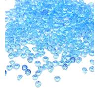 1000 pièces de diamants de décoration en acrylique de 4 mm - Confettis étincelants pour décoration de table - Pierres décoratives en cristal pour DIY - Décoration de table pour mariage, baptême