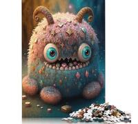 1000 pièces de jolis monstres pour adultes, puzzles en bois dur pour adultes, cadeaux de la veille de Noël, 1000 pièces (75 x 50 cm)