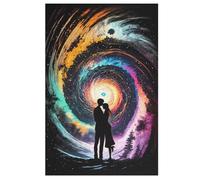 1000 Pièces De Puzzle Amour of Galaxy Puzzles Jeu Cadeaux d'anniversaire Décoratif pour Adultes Et Adolescents （78×53cm）