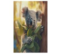 1000 Pièces De Puzzle Animal Koala Puzzles Jeu Cadeaux d'anniversaire Décoratif pour Adultes Et Adolescents （78×53cm）
