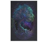 1000 Pièces De Puzzle Arbre de Vie Mondial Puzzle Jeu Cadeaux d'anniversaire Puzzles Puzzle Décoratif pour Adultes Et Adolescents （78×53cm）