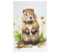 1000 Pièces De Puzzle Castor Puzzle Jeu Cadeaux d'anniversaire Puzzles Puzzle Décoratif pour Adultes Et Adolescents (78×53cm)