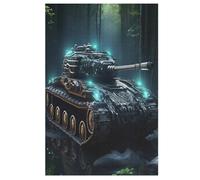 1000 Pièces De Puzzle Char d'assaut Puzzles Jeu Cadeaux d'anniversaire Décoratif pour Adultes Et Adolescents 78×53cm