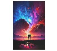 1000 Pièces De Puzzle Couple Paysage Galactique Puzzles Jeu Cadeaux d'anniversaire Décoratif pour Adultes Et Adolescents 78×53cm