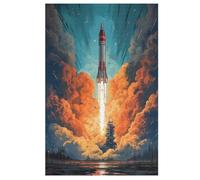 1000 Pièces De Puzzle Fusée Puzzles Jeu Cadeaux d'anniversaire Décoratif pour Adultes Et Adolescents 78×53cm