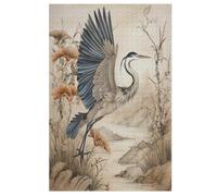 1000 Pièces De Puzzle Grue Puzzle Jeu Cadeaux d'anniversaire Puzzles Puzzle Décoratif pour Adultes Et Adolescents (78×53cm)