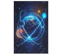 1000 Pièces De Puzzle planète Starry Sky Puzzle Jeu Cadeaux d'anniversaire Puzzles Puzzle Décoratif pour Adultes Et Adolescents （78×53cm）