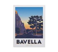 1000 Pièces De Puzzle pour Adultes Et Enfants，Affiche de Voyage Vintage Corse Randonneur aux Aiguilles de Bavella，1000 Comprimés pour Adultes Jeu Familial De Décompression Parent-Enfant（38x26cm）-BO98